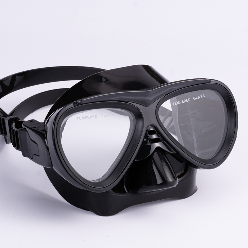 儿童游泳面罩潜水护目镜游泳护目镜带鼻罩浮潜装备青少年成人浮潜面罩用于水肺潜水