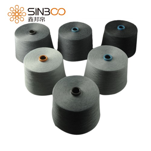 Polyester Black Melange Yarn