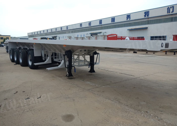 flatbed container semi trailer