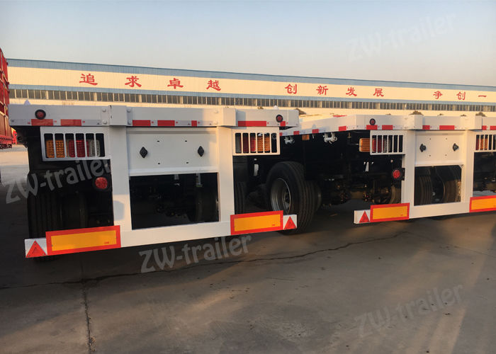 three axle flatbed trailer