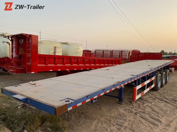 Used 45ft 53 Foot Contailer Flatbed Semi Trailer