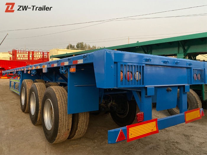 Used Tri Axle 53 Ft Flatbed Trailer For Sale