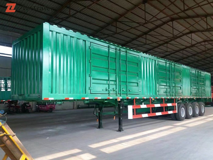 New Dry Van Box Bulk Cargo Semi Tractor Trailer for Sale
