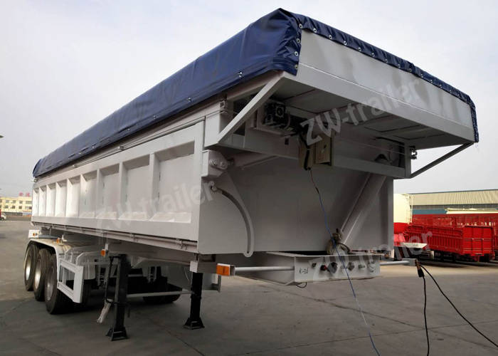 34 ton trailer tipper samping