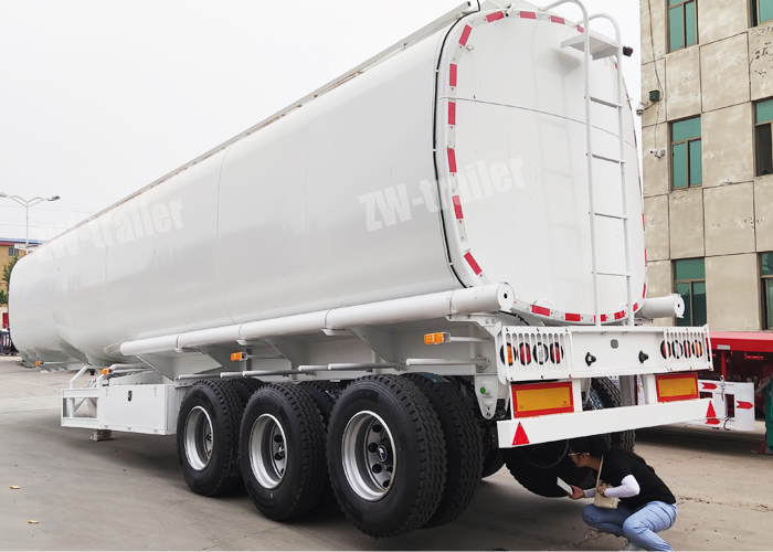 45m3 carbon steel fuel tanker trailer