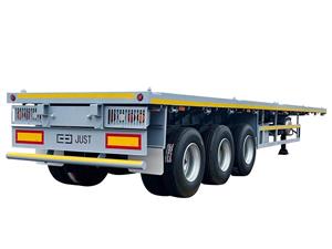 Heavy Vehicle Commercial 45 Ft Equipment Flatbed Truck Trailer Uk