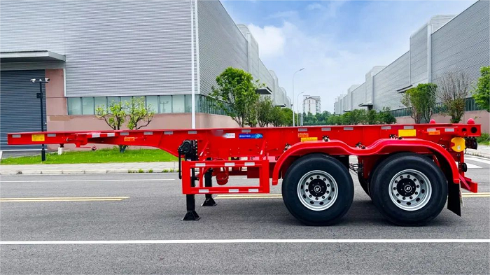 skeletal semi trailer