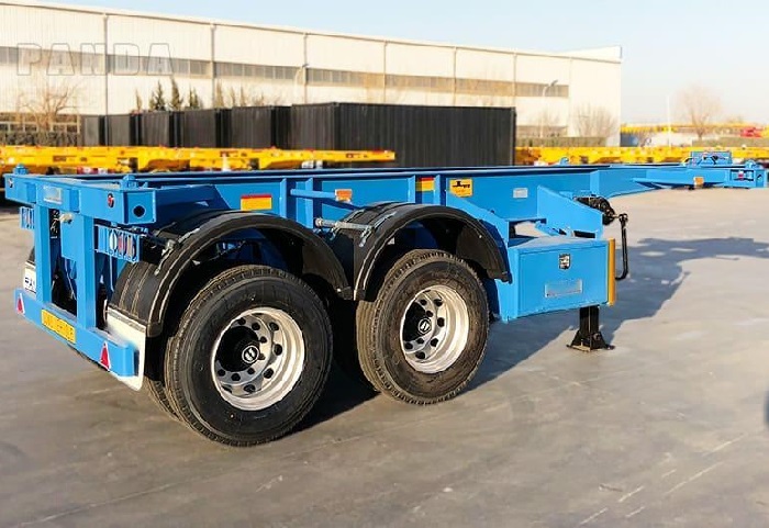 20 Ft 50t Skeleton Shipping Container Truck Trailer Utility Trailers