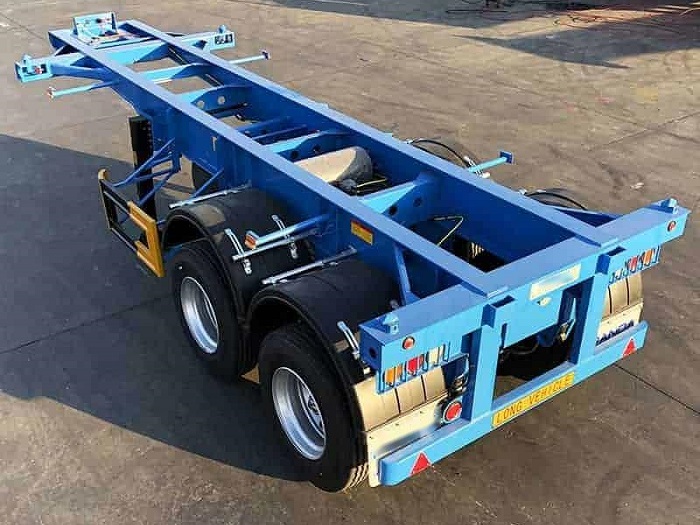 20 Ft 50t Skeleton Shipping Container Truck Trailer Utility Trailers