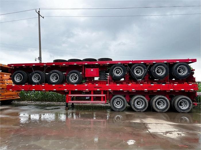 45ft 53 ফুট কনটেইলার ফ্ল্যাটবেড সেমি ট্রেলার
