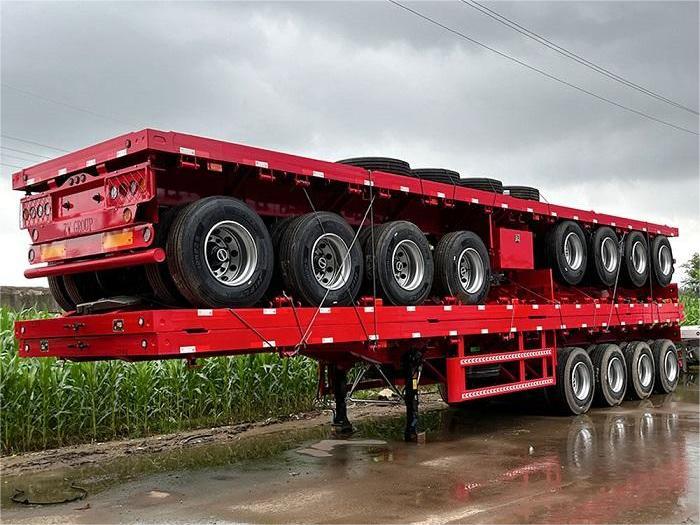45ft 53 ফুট কনটেইলার ফ্ল্যাটবেড সেমি ট্রেলার