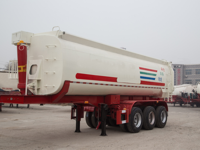 end dump truck semi trailer