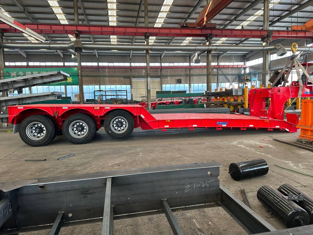 low bed semi trailer