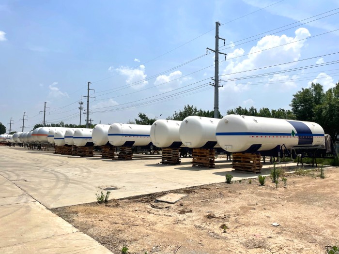 Liquid Oxygen Chemical Storage Tank Trailer