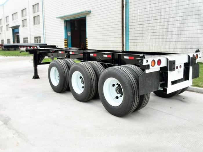 20 Ft To 40 Ft Extendable Container Chassis Trailer