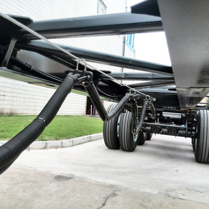 extendable container chassis trailer