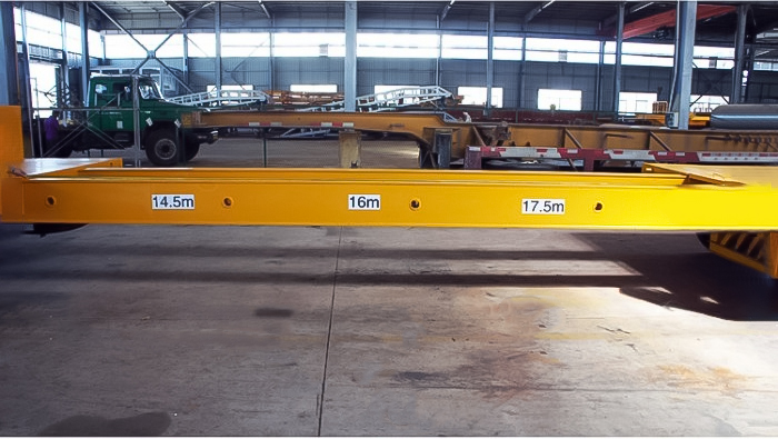 80 Tons Heavy Transport Extendable Low Bed Trailer