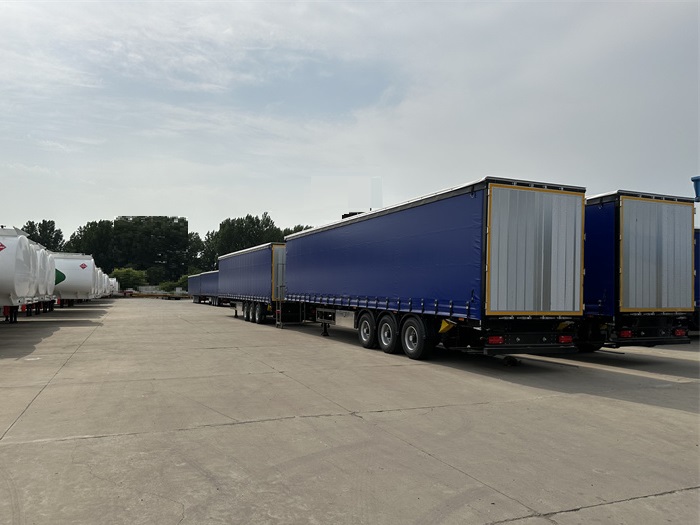 Higher Performance Dry Van Curtain Side Semi Trailer