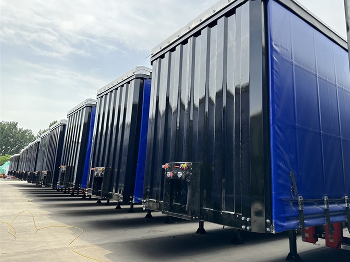 Higher Performance Dry Van Curtain Side Semi Trailer