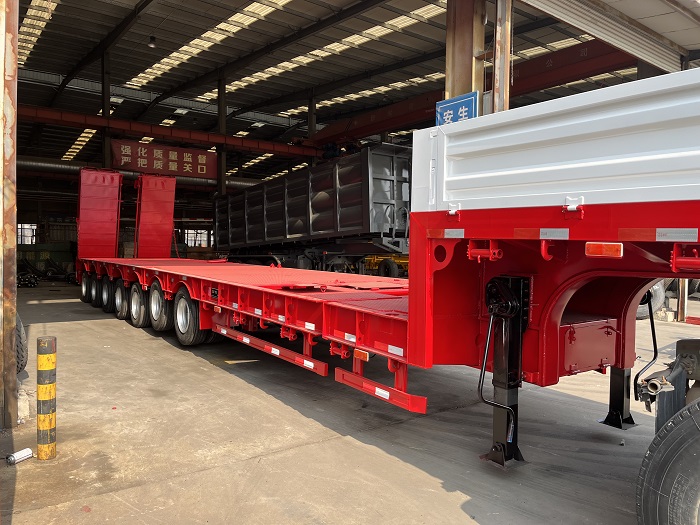 7 axle lowboy trailer