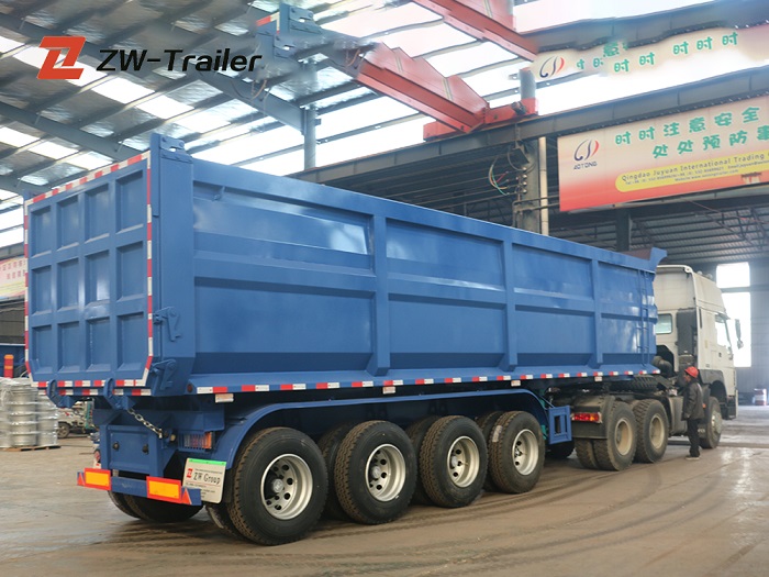 hydraulic end tipper trailer