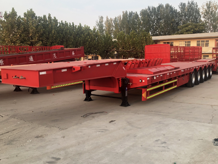 ZW GROUP Steel 5 Axles Low Bed Semi Trailer