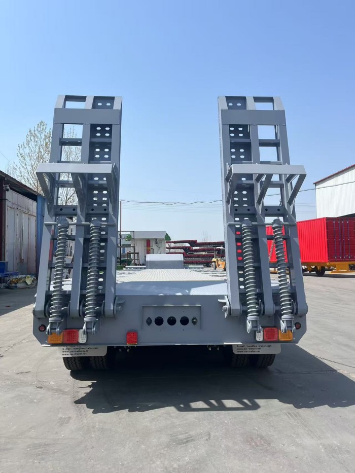 lowboy semi trailer
