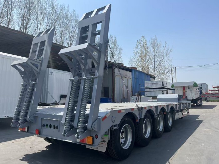 lowboy semi trailer
