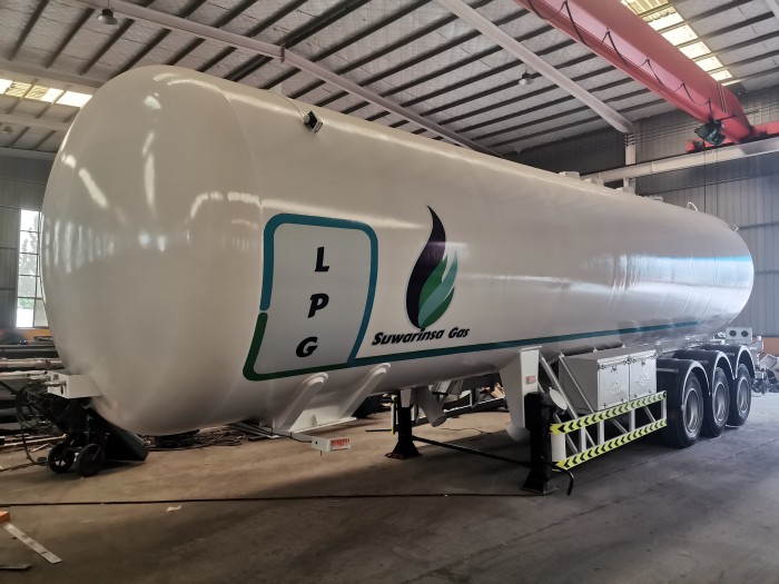 3 Axle 40-70m3 LPG Gas Tanker Semi Trailer
