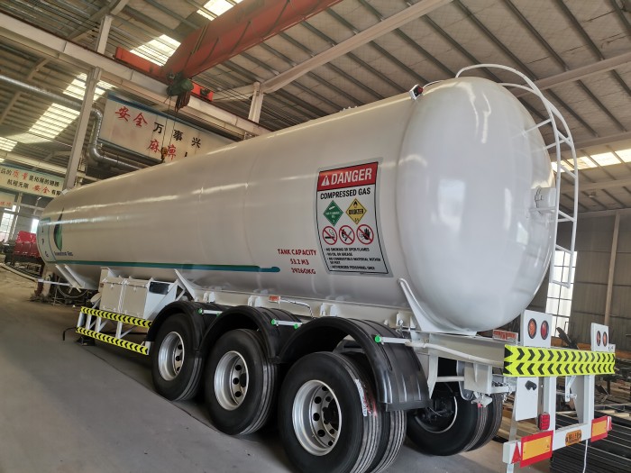 3 Axle 40-70m3 LPG Gas Tanker Semi Trailer