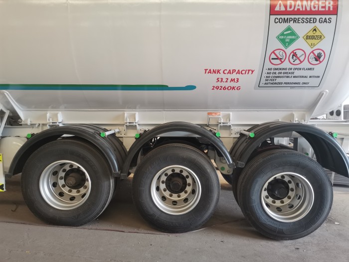 LPG gas tanker semi trailer