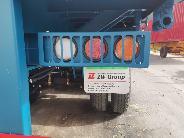 3 axle flatbed semi trailer