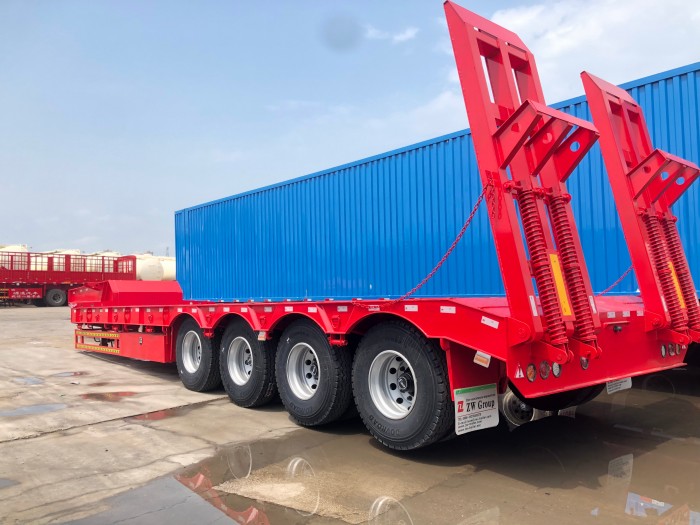 low bed truck trailer