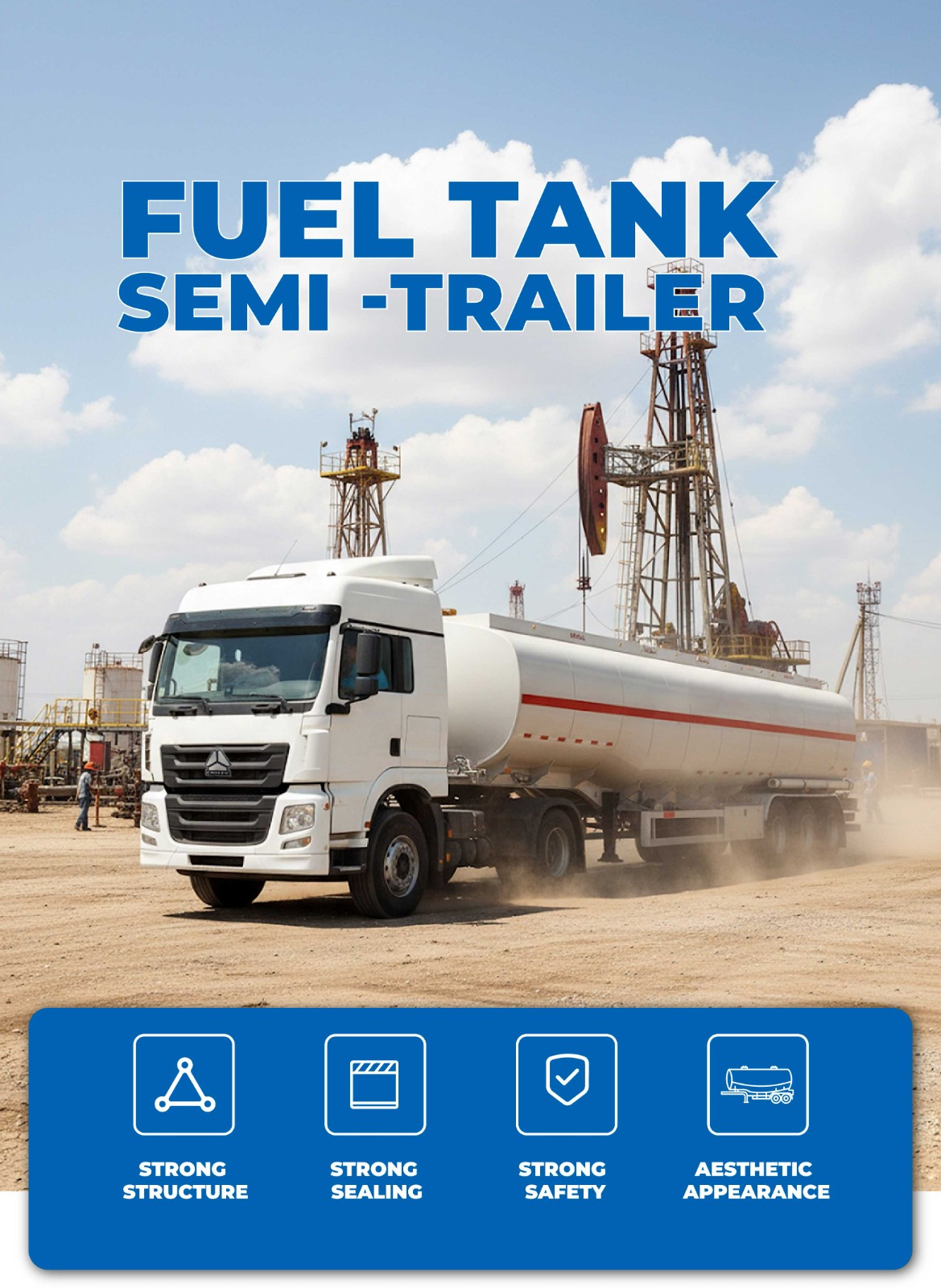 4-Axle Oil Tanker Semi-Trailer
