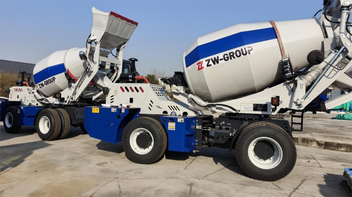 Self-Loading Concrete Mixer
