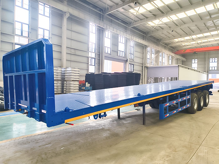 Tri Axle Flatbed Semi Trailer