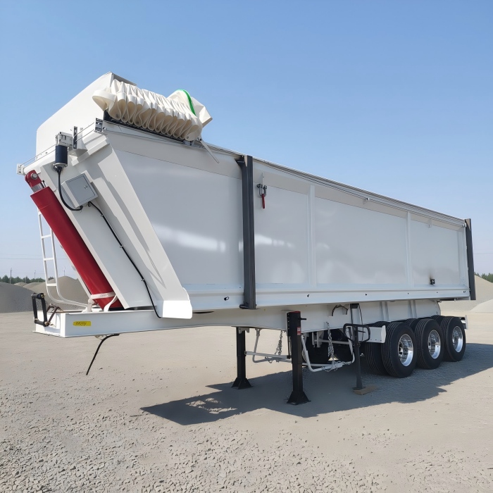 tri axle rear dump trailer
