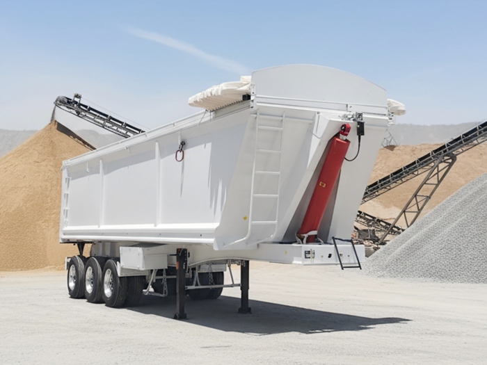 40cbm 3 Axle Rear Dump Semi Trailer for Mining