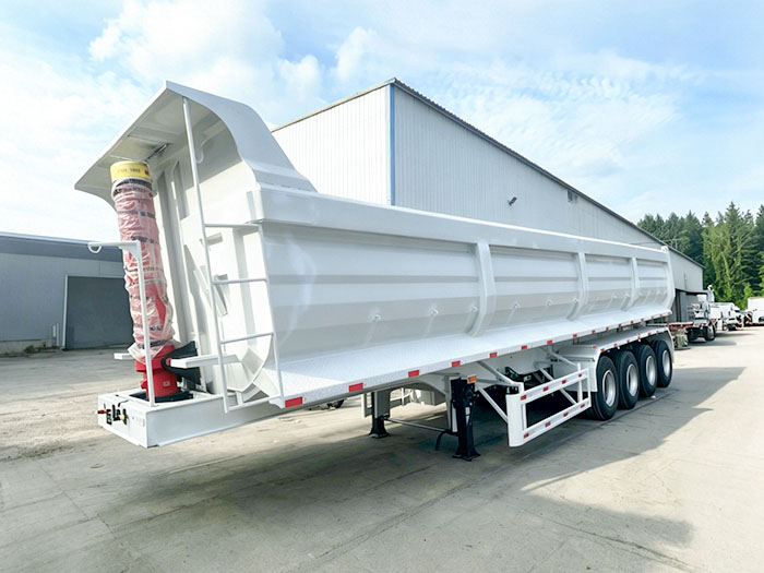 4 Axle 40CBM Mining Dump Semi Trailer