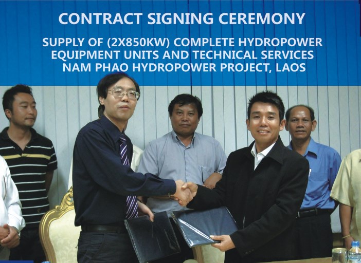 Contract Signing Ceremony in Laos