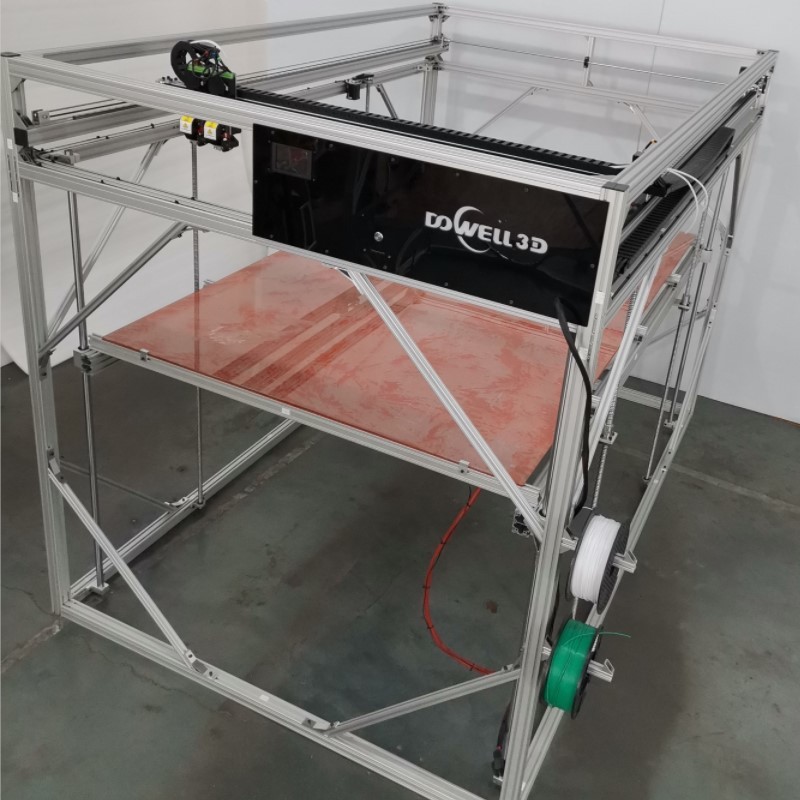 Supply DOWELL Large Size 2 extruder carbon fiber 3D printers for