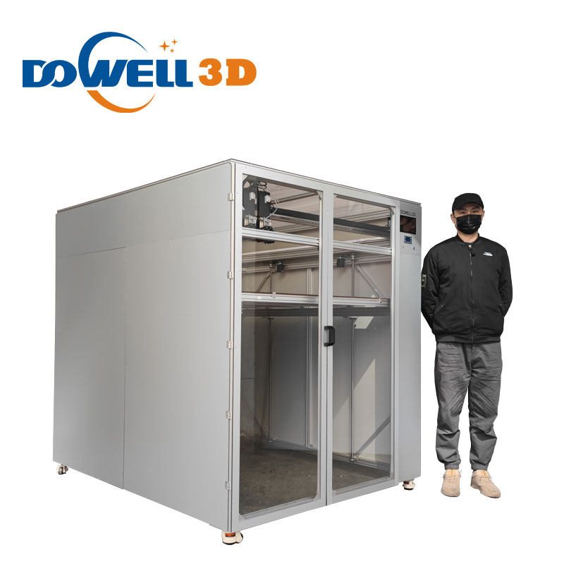 Saiz percetakan besar Dowell 3d 1600*1200*1200mm Pencetak 3d Stampante 3D untuk pc, gentian karbon, percetakan abs