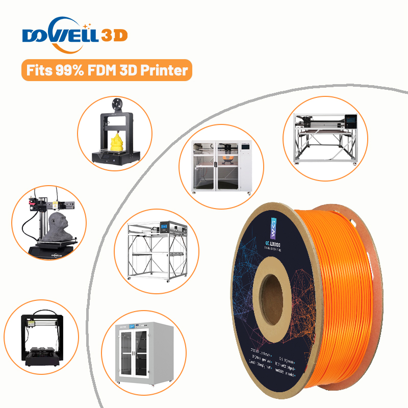 Dowell 3d filament pla 1.75mm pure PLA plastic rods with high quality and wholesale price