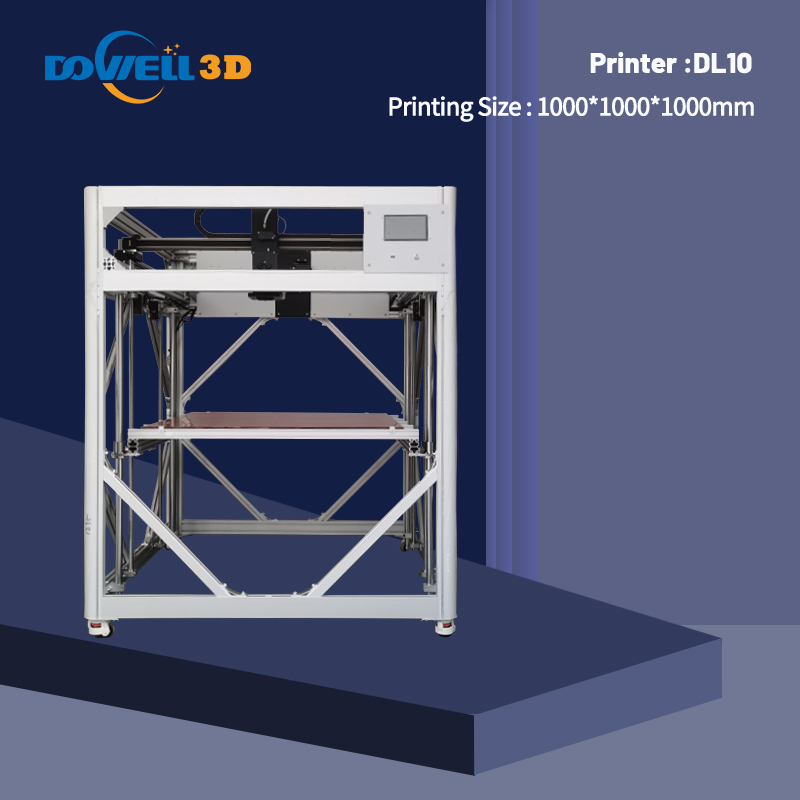 Dowell hot sale large scale 3d printer 1200*1200*1600mm carbon fiber FDM 3d printer