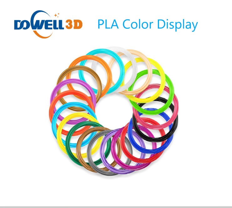 Dowell 3d 1.75mm dia filament PLA plastic rods for 3d printer