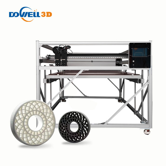Dowell 3d personaliza mare mașină de imprimare 3d dimensiune 1500*1000*500mm imprimantă industrială 3d cu extruder dublu