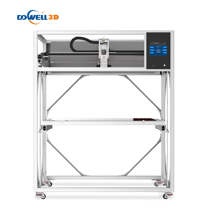 Dowell saiz percetakan besar 1800*1000*1000mm pencetak 3d suhu tinggi stampante pencetak 3d FDM industri 3d