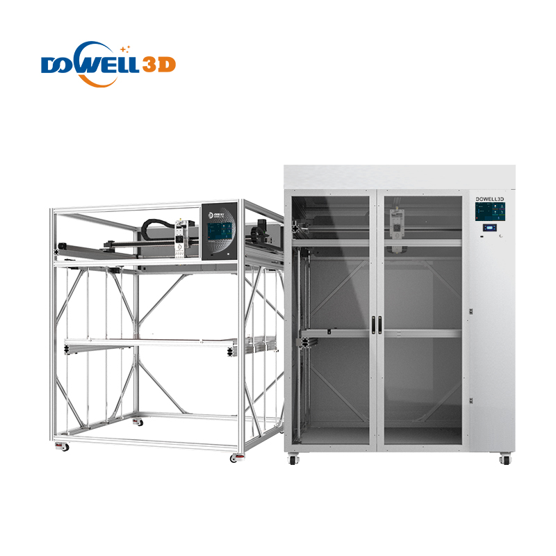 China kilang langsung Dowell industri berkelajuan tinggi pencetak 3d besar 1000mm 2000mm mesin cetak 3d