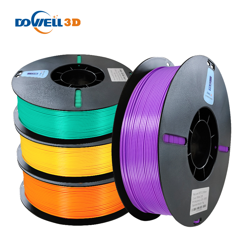 DOWELL3D Factory Direct Offer PETG 1.75mm 2.85mm pla tpu asa abs 3d printing material 1kg 3kg 5kg PETG filament