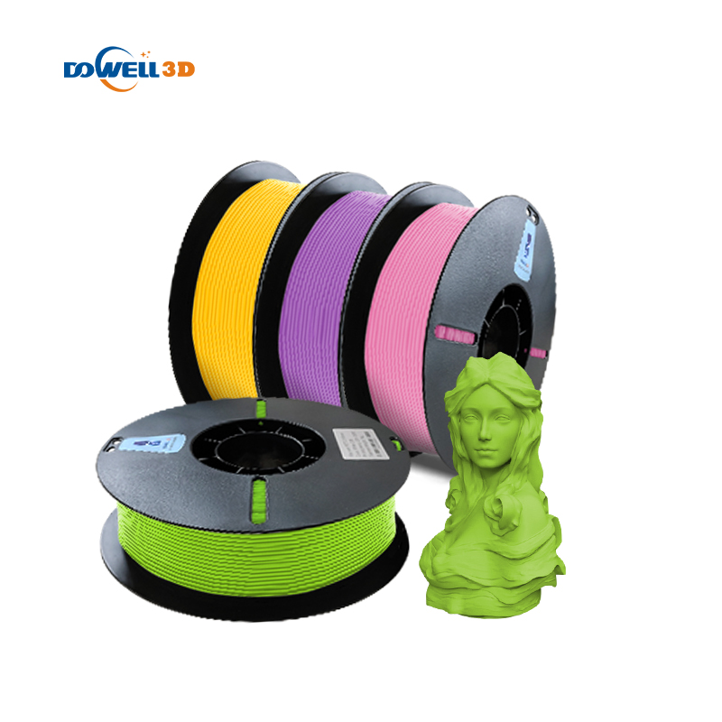 DOWELL High Strength ABS Glass Fiber Factory Wholesale 3d printer machine material 1.75mm 5kg Gray ABS GF pla 3d printing filament